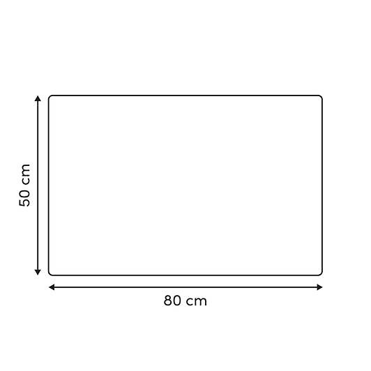 5 FIVE SIMPLY SMART - Tapis Waffle 80x50cm gris - large