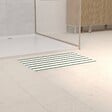 5 FIVE SIMPLY SMART - Tapis de bain Strio 39x60cm rayures vert céladon en diatomite - vignette