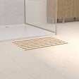 5 FIVE SIMPLY SMART - Tapis de bain Strio 39x60cm rayures jaune en diatomite - vignette