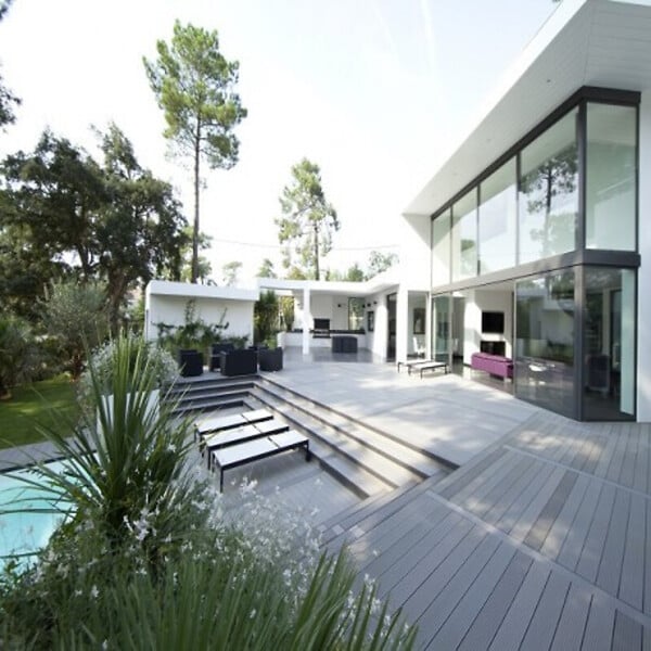 MCCOVER - PACK 10 m² lame de terrasse composite Prima + ACCESSOIRES 2200mm Gris anthracite, ep.19 mm, l.12 cm, L.220 cm - large