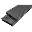 MCCOVER - PACK 10m² lame de terrasse composite Dual + ACCESSOIRES 3600mm Gris anthracite, ep.25mm, l.14 cm, L.360 cm - vignette