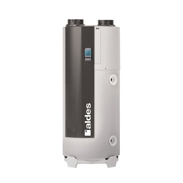 ALDES - Chauffe-eau thermodynamique B100-FAN T.Flow Nano connecté Aldes - 100L - 2/3 personnes - Vertical mur ou trépied - 1500W - large