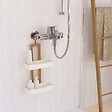 5 FIVE SIMPLY SMART - Etagère de douche Natureo 2 niveaux bois et blanc - vignette