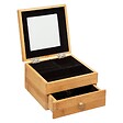 5 FIVE SIMPLY SMART - Petite boîte à bijoux avec miroir bambou - vignette