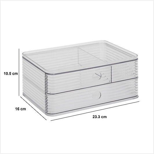 5 FIVE SIMPLY SMART - Organisateur de tiroir "Plastor" 23,3x10,5cm - large