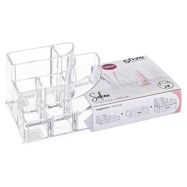 5 FIVE SIMPLY SMART - Organiseur maquillage "Selena" transparent - large