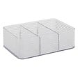 5 FIVE SIMPLY SMART - Organisateur "Plastor" 3 compartiments gris 22,5x15,3cm - vignette