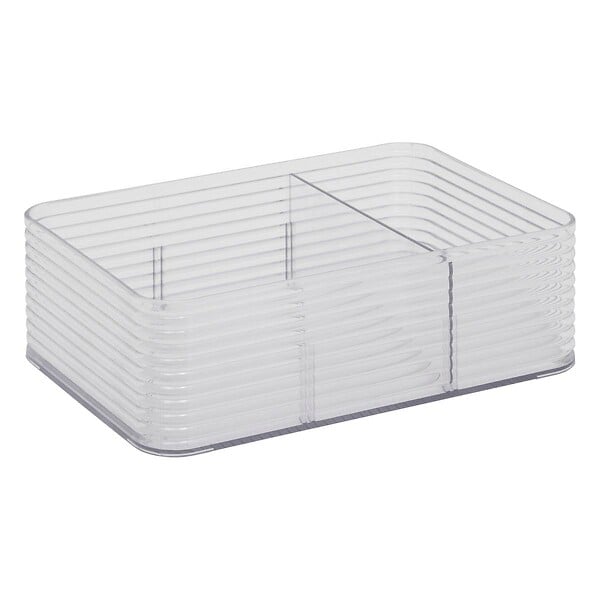 5 FIVE SIMPLY SMART - Organisateur "Plastor" 3 compartiments gris 22,5x15,3cm - large