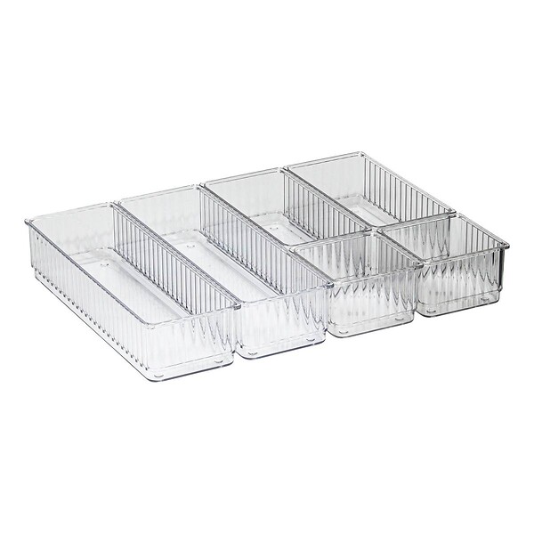 5 FIVE SIMPLY SMART - Lot de 6 organiseurs transparents - large