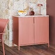 HESPERIDE - Buffet de jardin Ironia en acier galvanisé acajou - vignette