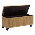 HESPERIDE - Coffre de rangement 210L avec assise Lodgia beige acacia - vignette