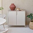 HESPERIDE - Buffet de jardin Ironia en acier galvanisé argile et lin - vignette
