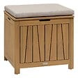 HESPERIDE - Coffre de rangement 100L avec assise Lodgia beige acacia - vignette