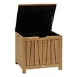 HESPERIDE - Coffre de rangement 100L avec assise Lodgia beige acacia - vignette