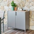 HESPERIDE - Buffet de jardin Ironia en acier galvanisé café - vignette