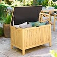 HESPERIDE - Coffre de rangement 165L Lodgia beige acacia - vignette