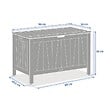 HESPERIDE - Coffre de rangement 165L Lodgia beige acacia - vignette