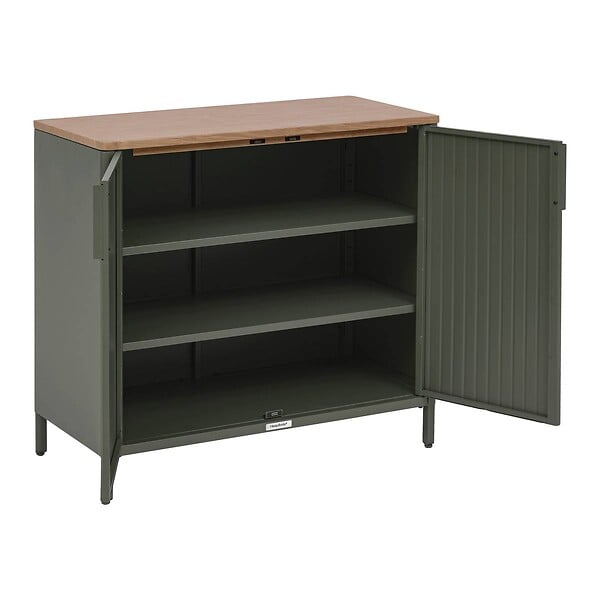 HESPERIDE - Buffet de jardin Ironia en acier galvanisé vert laurier - large