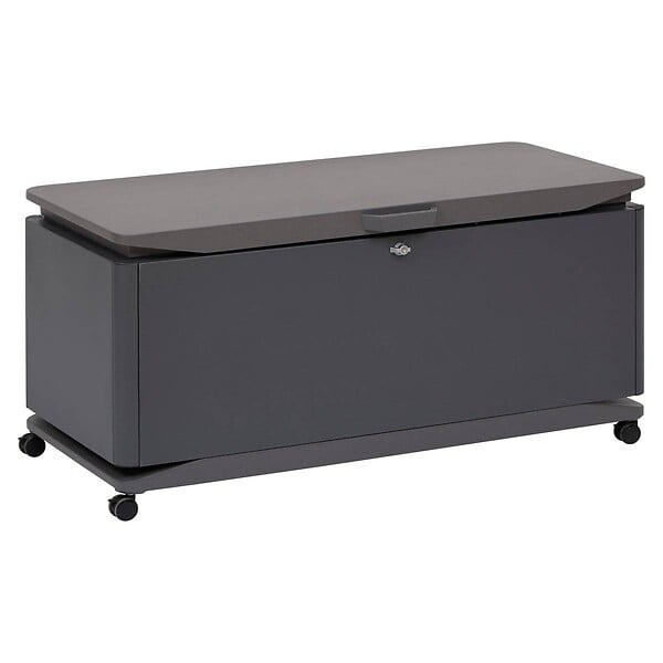 HESPERIDE - Coffre de rangement 450L Alumia gris graphite en aluminium - large