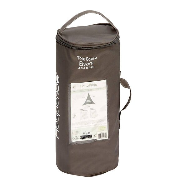 HESPERIDE - Voile d'ombrage Elyora 4x4x4m gris ardoise - large