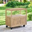 HESPERIDE - Module de cuisine d'été Lodgia 2 portes 50x87cm bois d'acacia - vignette
