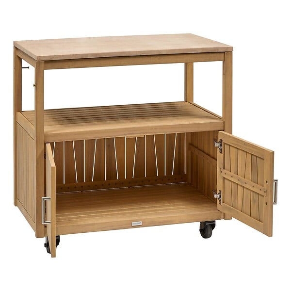 HESPERIDE - Module de cuisine d'été Lodgia 2 portes 50x87cm bois d'acacia - large