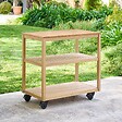 HESPERIDE - Module de cuisine d'été Lodgia 2 etagères bois d'acacia - vignette