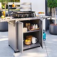 HESPERIDE - Desserte de jardin 2 portes Oxyana gris graphite - vignette