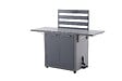 HESPERIDE - Desserte de jardin 2 portes Oxyana gris graphite - vignette