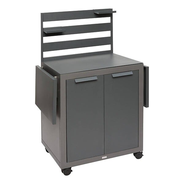 HESPERIDE - Desserte de jardin 2 portes Oxyana gris graphite - large