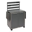 HESPERIDE - Desserte de jardin 2 portes Oxyana gris graphite - vignette