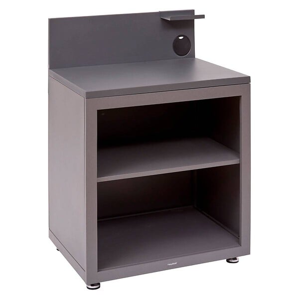 HESPERIDE - Module 2 niveaux pour cuisine d'été Oxyana gris graphite - large