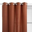 ATMOSPHERA - Voilage Noa motif rayures plissées140x240cm terracotta - vignette