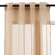 ATMOSPHERA - Voilage Mila rayures texturées140x240cm beige lin - vignette