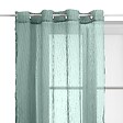 ATMOSPHERA - Voilage Mila rayures texturées140x240cm vert céladon - vignette