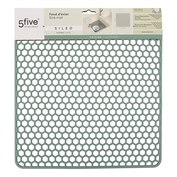 5 FIVE SIMPLY SMART - Fond d'évier Sileo gris - large