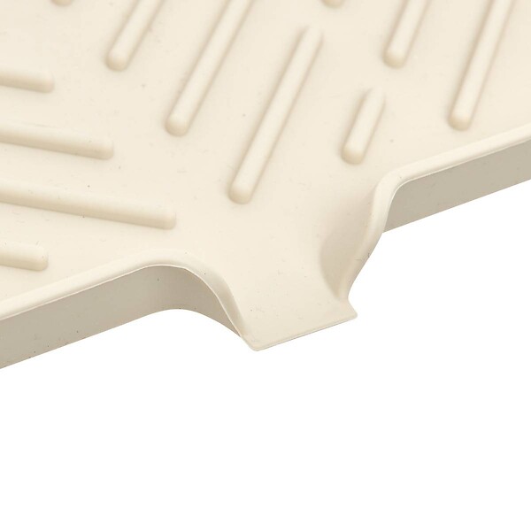 5 FIVE SIMPLY SMART - Tapis pour évier Sileo beige 24x15cm - large