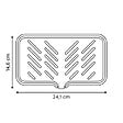 5 FIVE SIMPLY SMART - Tapis pour évier Sileo beige 24x15cm - vignette