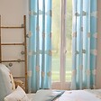 ATMOSPHERA - Rideau Tufy 260x140cm Bleu Clair Imprimé Nuages - vignette