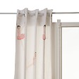 ATMOSPHERA - Rideau Tufy 260x140cm Blanc Imprimé Ballerines Roses - vignette