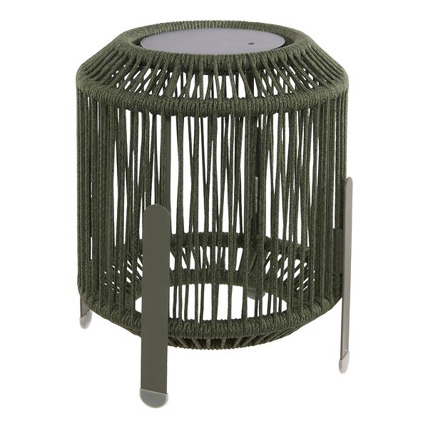 HESPERIDE - Lanterne Liny solaire vert laurier H36cm - large