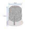 HESPERIDE - Lanterne Liny solaire argile H36cm - vignette