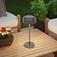 HESPERIDE - Lampe Bolty solaire gris graphite H30cm - vignette