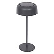 HESPERIDE - Lampe Bolty solaire gris graphite H30cm - vignette
