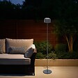 HESPERIDE - Lampadaire Bolty solaire gris graphite H120cm - vignette