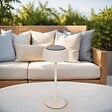 HESPERIDE - Lampe Bolty solaire argile H30cm - vignette