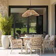 ATMOSPHERA - Suspension extérieure Myha sans ampoule 45x40x170cm beige - vignette