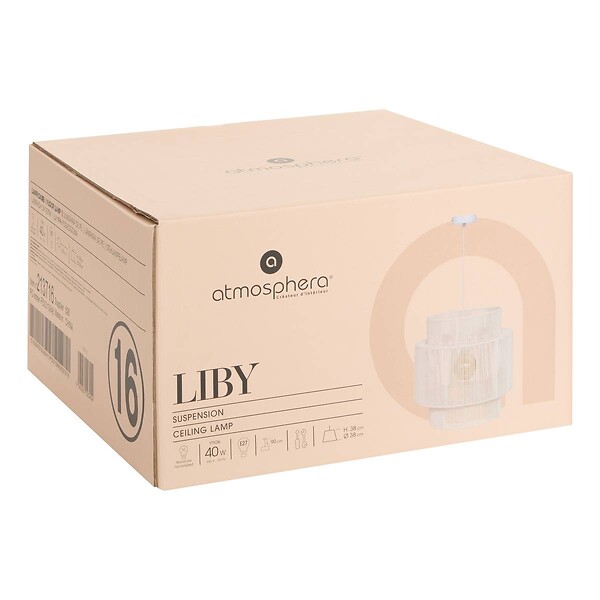 ATMOSPHERA - Suspension Liby blanche D38cm - large