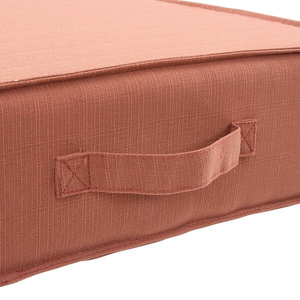 HESPERIDE - Coussin de sol Korai acajou 45x45cm - large