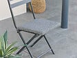 HESPERIDE - Galette de chaise Solfia Ardoise - 40 x 40 cm - Hespéride - vignette